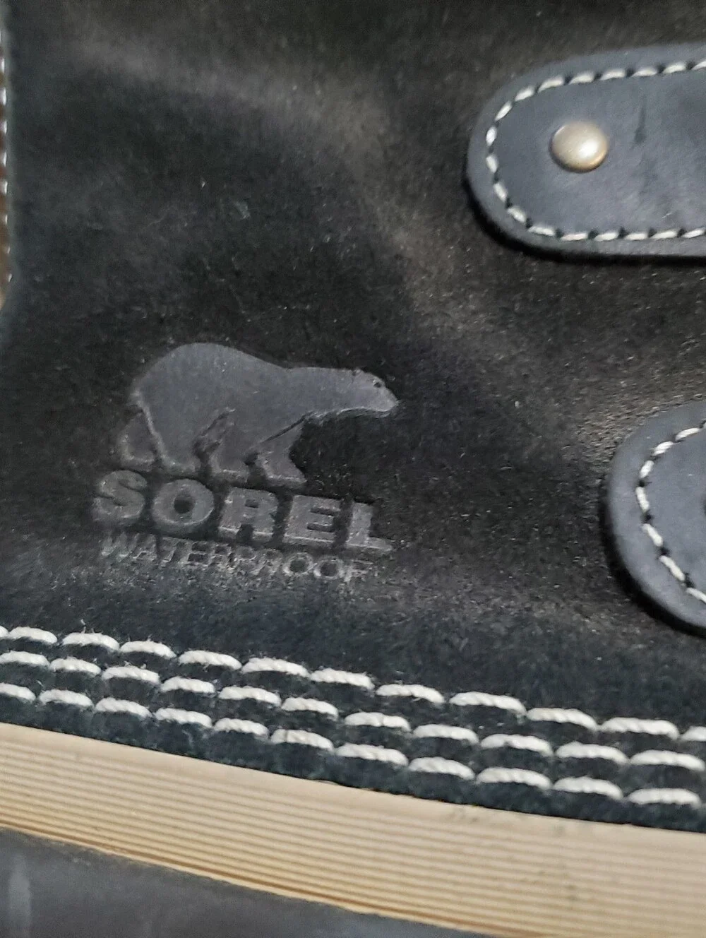 SOREL JOAN OF ARCTIC WINTER FAUX FUR COLLAR BOOTS. WATERPROOF SZ 8.